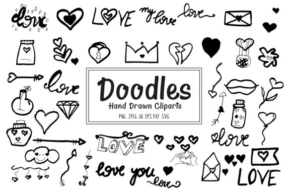 46 Hand-Drawn Doodles: The Ultimate Clipart Collection