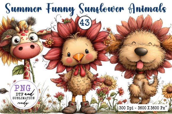 Brighten Your Projects with Sunflower Animal Clipart