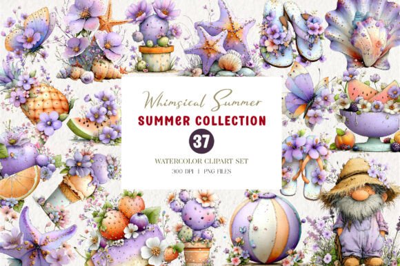 Bring a Breezy, Joyful Vibe to Your Projects with Whimsical Summer Clipart