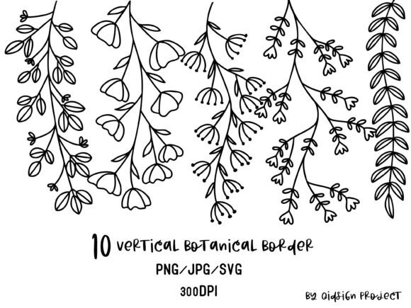 Elegant Botanical Borders for Modern Designers
