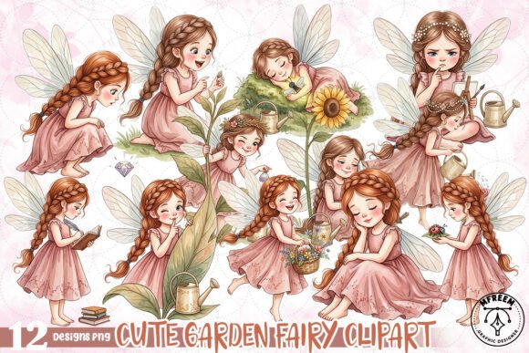 Enchant Your Designs with Whimsical Garden Fairy Art