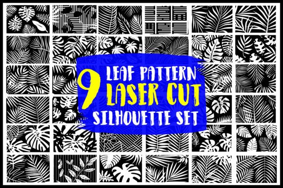 Leaf Pattern Laser Cut Silhouette Bundle: Your Design Toolkit