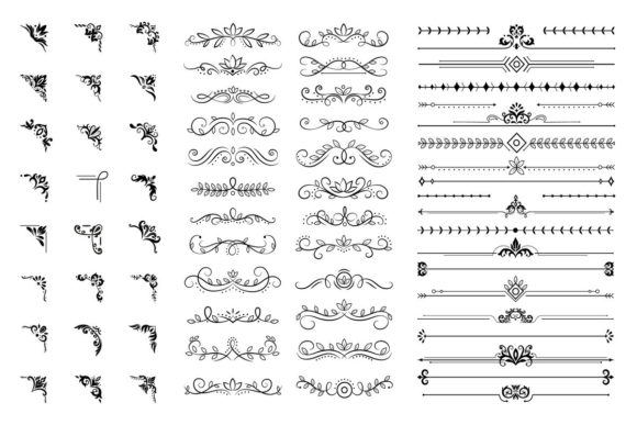 Ornamental Curls & Royal Flourishes for Timeless Design