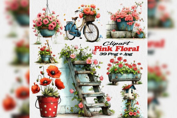 Soft Vintage Charm: Unlocking Design Potential with Pink Florals