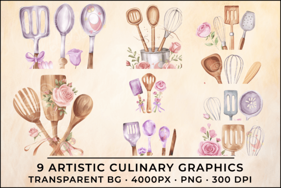 Sweeten Your Designs with Baking Utensils Clipart